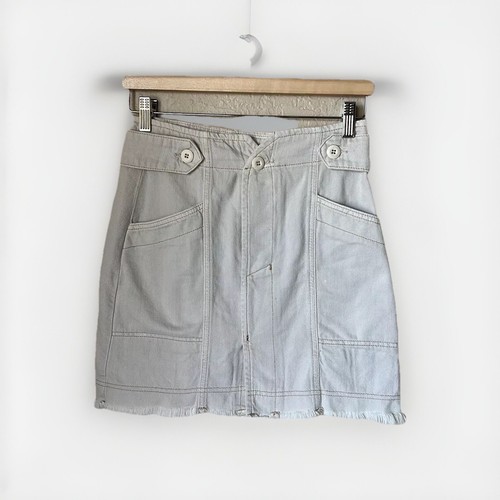 Free People Cream Alpha Utility Skirt - Picture 1 of 7