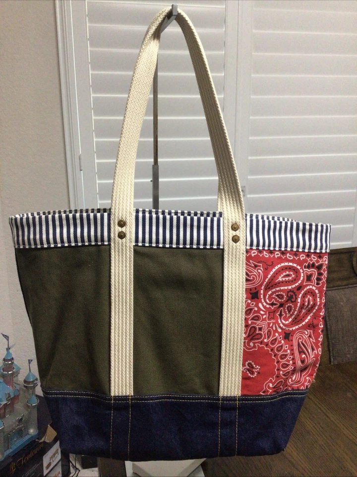 Polo Bear Polo Ralph Lauren Bear Patchwork Medium Tote Bag Women Limited Edition - Image 2 of 2