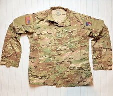 US Army OCP Multicam Standard ACU Field Top Large Camouflage Coat W/ Patches