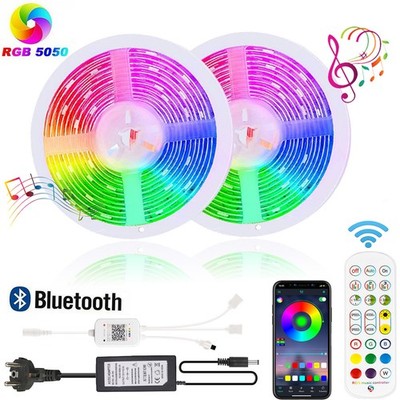 5-30m RGB LED Stripe Leiste Streifen Band Bluetooth APP Home Fernbedienung 12V