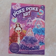Magical Princesses Kids Craft Kit 2 Poke-in Sticks 10 Foam Princesses 700 Fabr