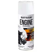 Rust-Oleum 366430 Automotive 600 Degrees F Engine Enamel Spray, White, Gloss,