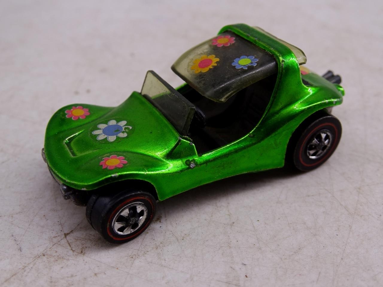 Vintage Mattel Hot Wheels Redline Toy Model Diecast Car Sand Crab Metal Green
