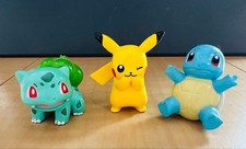 Pok mon Bath Bomb Mini Figures Set of 3 Bulbasaur Pikachu Squirtle