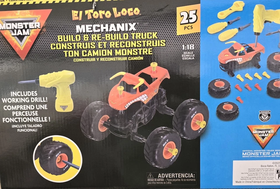 Monster Jam El Toro Monster Mechanix Construir y Reconstruir 25 piezas Foto 2 de 2