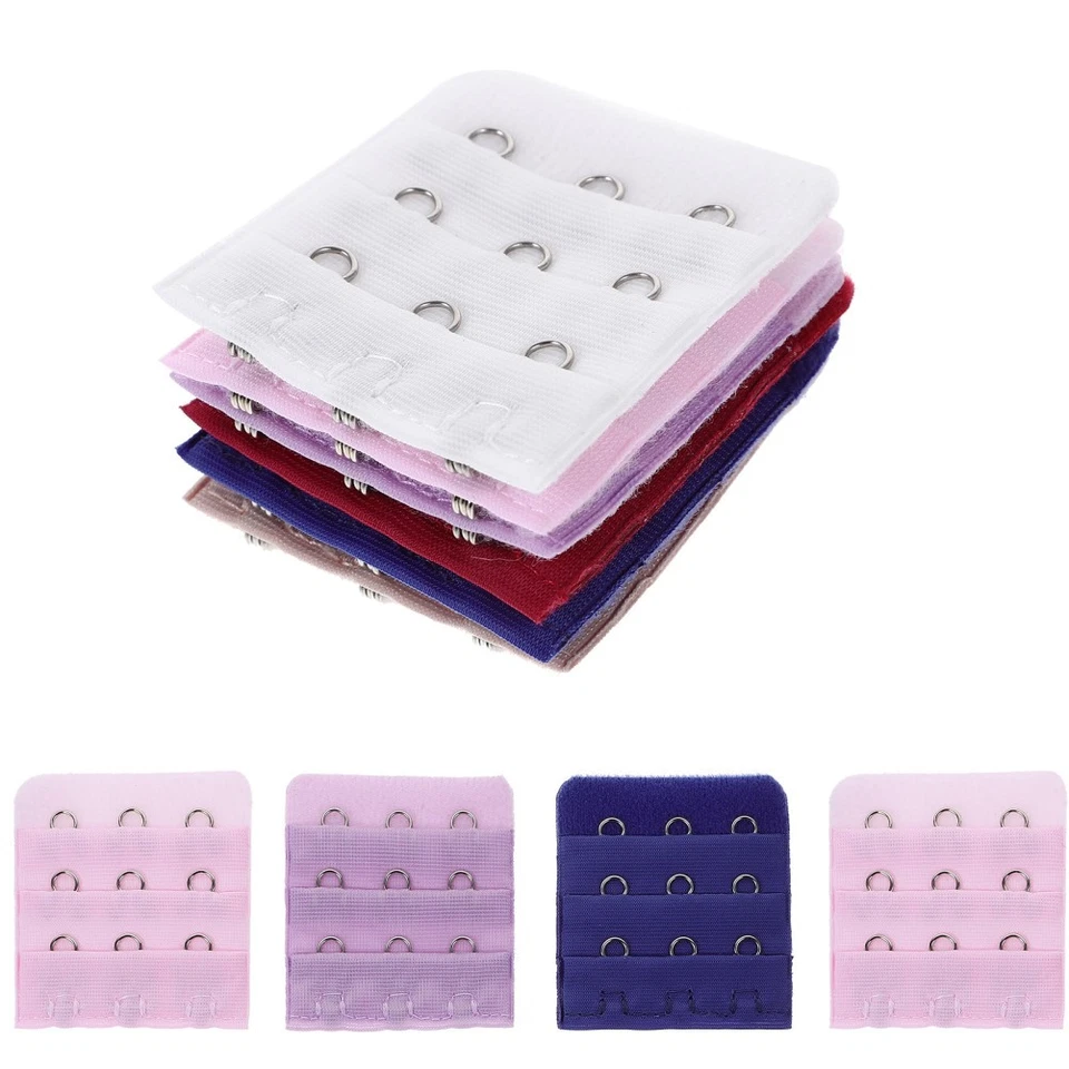  10 PC Bra Extenders Button Closure Lingerie Strap Brassiere Extension Buckle - Image 2 of 4