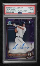 2022 Bowman Draft Chrome Pick Purple Refractor Jace Jung PSA 9 MINT Auto 0w27