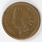 VF 1863 Indian Head Cent
