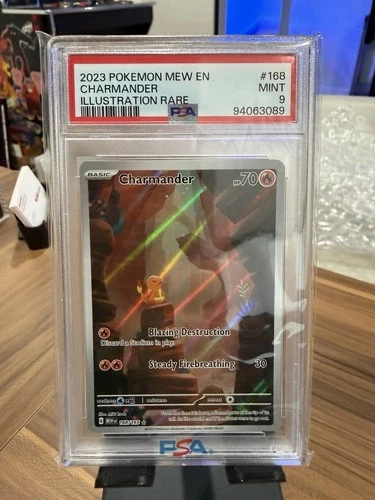 PSA 9 MINT - Charmander 168/165 Pokemon Scarlet & Violet 151 IR English