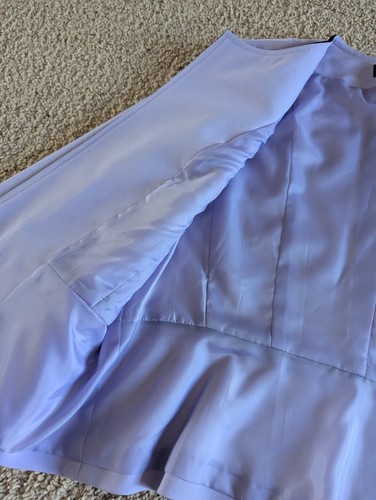 Black Label by Evan-Picone Blazer Lavender Black Trim Size 14 Open Front New NWT - Picture 10 of 19