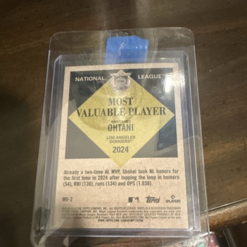Topps 2025 Update Shohei Ohtani Most Valuable #MV-2 Los Angeles Dodgers