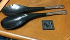 Towle Old Master sterling handle 2 pc salad servers serving set  11.75" Well Use