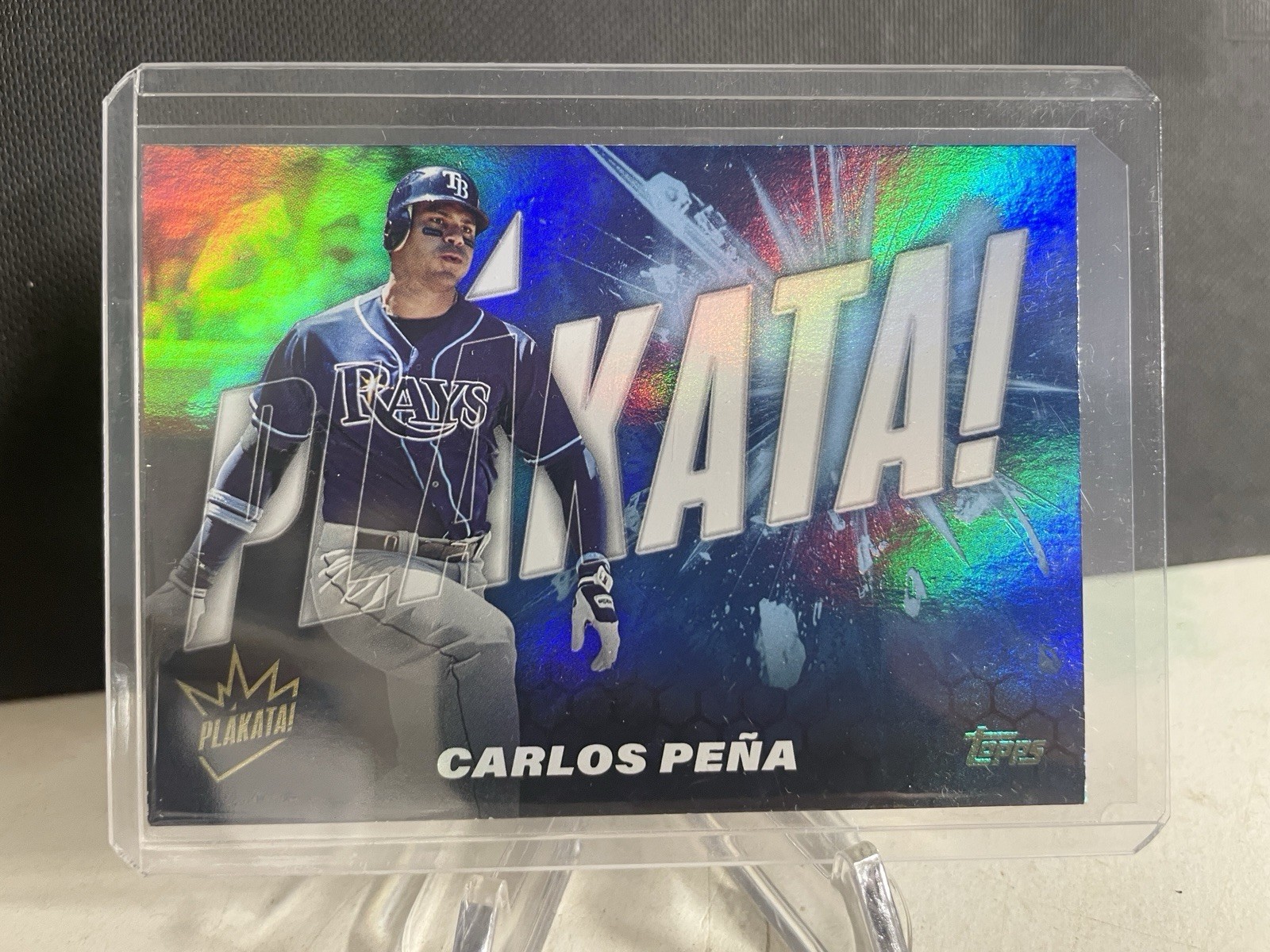 2025 Topps Series 1 Carlos Pena Plakata! PLAK-1 Tampa Bay Rays SSP Case Hit