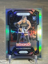 2024 Panini WNBA Monopoly Prizm Aaliyah Edwards RC Silver Prizm Rookie #13