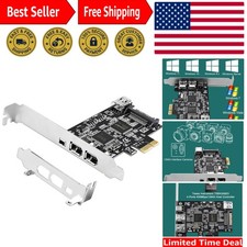 4-Port PCIe 1394A Firewire 400 Card for Windows  Mac - High-Speed Connectivity