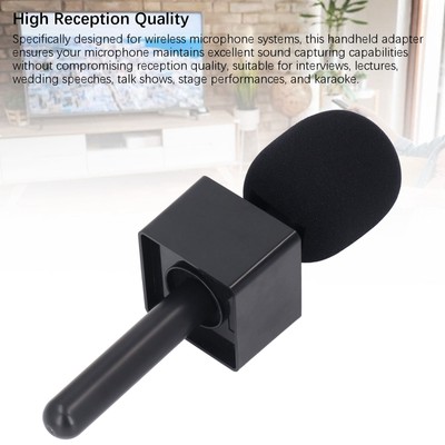 Stand Holder For Mic 1/2 Interview Mic Adapter With Flag Handheld Mount For R CB
