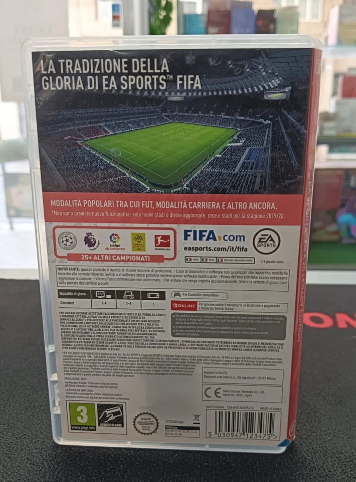 FIFA 20 EA SPORTS NINTENDO SWITCH USATO FC20 EA SPORTS, foto 2 di 5
