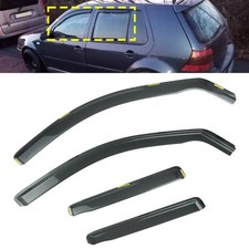 4-Tlg Set Getönte Windabweiser Regenabweiser Für VW Golf IV 5-Tür BJ.1997-2004