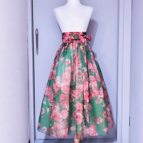 Women's Traditional Wrap Skirt Hanbok with Flowy Fit - Elegant & Long