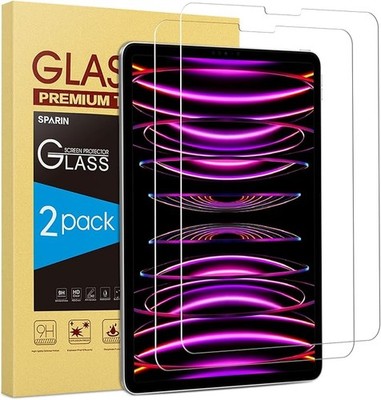 2 Pack Screen Protector for iPad Pro 12.9 inch 2022/2021/2020/2018 Tempered Glas