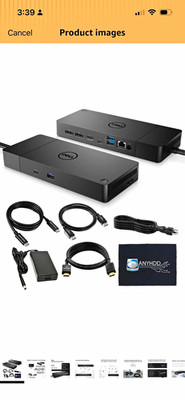 Dell WD19S Performance Docking Station 180W Black USB-C HDMI DP RJ-45