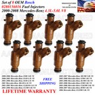 Set of 8 Genuine Bosch Fuel Injectors For 2006 Mercedes-Benz CLS500 5.0L V8