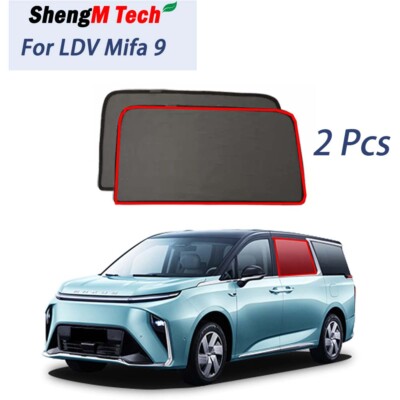 2Pcs Rear Sun Shades For LDV Mifa Mifa 9 Maxus G90 Car Rear Window Sun Shade