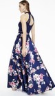 Size 5 Navy Floral 2 Pc Prom Homecoming Pageant Formal Gown Dress NWT — photo 7