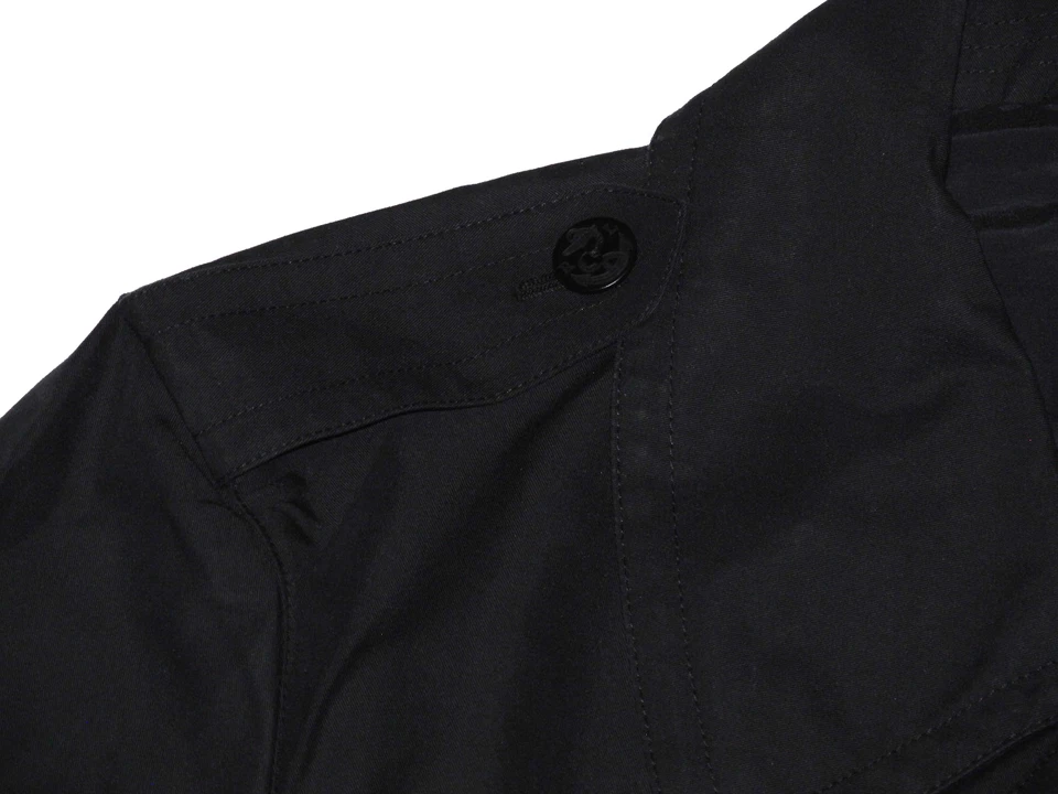 Ralph Lauren 紫色标签黑色摩托车军官孔雀豌豆外套夹克 XL 2XL — 第 4/4 张图片