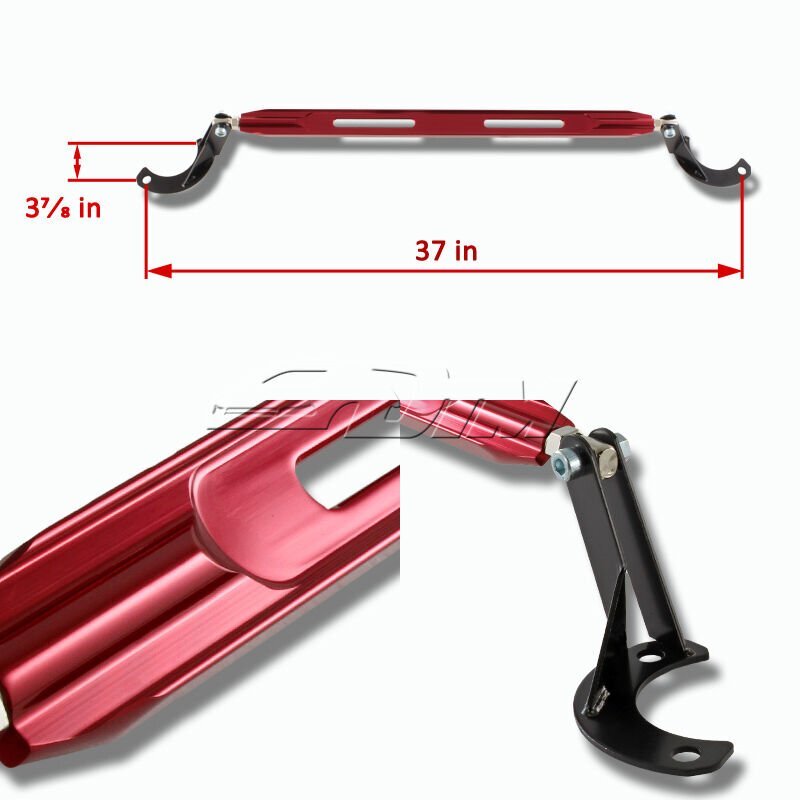 Red Finish Front Upper Strut Bar Tower Brace For 19922001 Honda