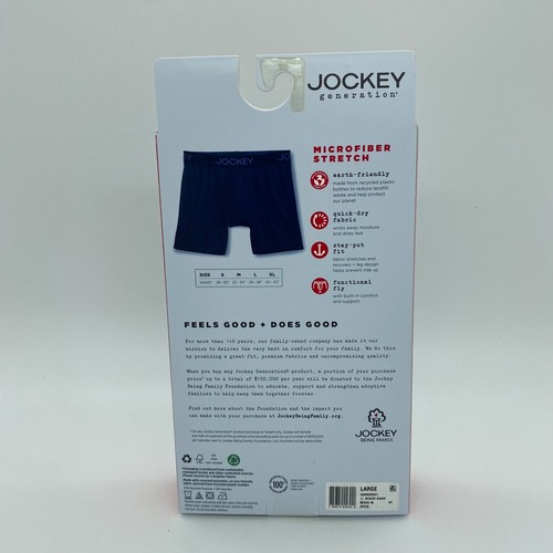 Jockey Herren Langbein Boxershorts Unterwäsche Microfaser Stretch Mehrfarbig L - Bild 5 von 5
