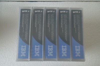 IBM LTO Ultrium-2 Data Cartridge Tape (Qty=5) Hi-Capacity 200/400GB 08L9870 NEW