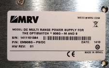 MRV ADVA EM906G-PS/DC Multi Range DC Power Supply - OptiSwitch 906G-M  906G-M/E