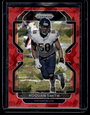 2021 Panini Prizm Roquan Smith Chicago Bears #164 Red Cracked Ice