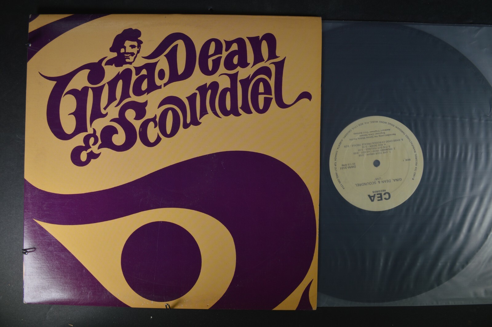 GINA DEAN & SCOUNDREL Live Jazz LP CEA Canadian Edition