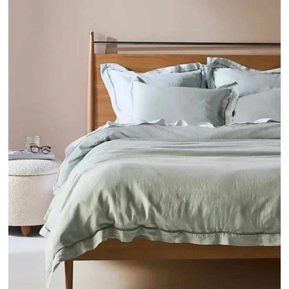 Juego de 2 fundas Anthropologie bordadas de mezcla de lino Foto 2 de 4