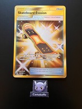 Carte Pokémon Skateboard Evasion 167/156 Gold Secrète SL5 Ultra Prisme NEUF