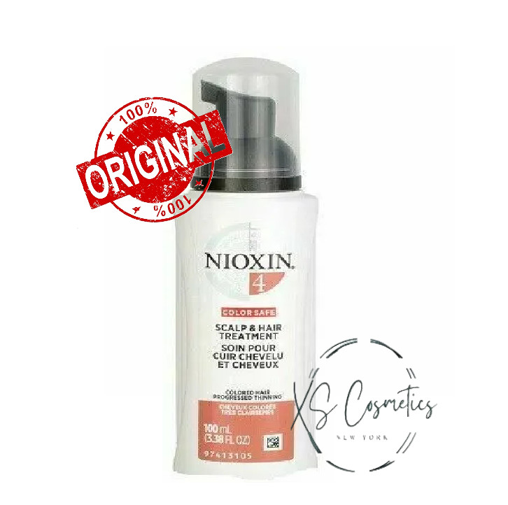 Система Nioxin №4 для ухода за кожей головы и волосами, 3,38 унции, Безопасная для цвета, ПАРТИЯ ИЗ 2