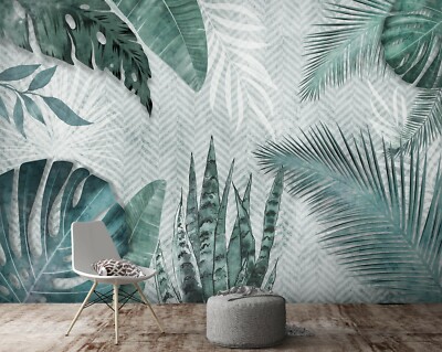 3D Tropical Leaf 0078NA Wallpaper Wall Mural Removable Self-adhesive Jenny