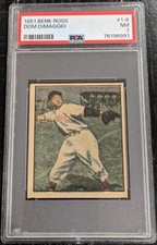 1951 Berk Ross Dom DiMaggio PSA 7 NM (JUST GRADED) Red Sox #1-8