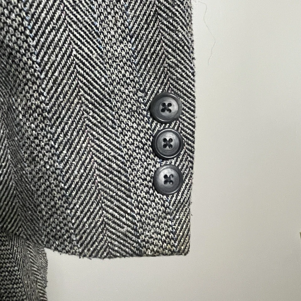 John Alexander USA Made Sport Coat Mens 42L Vintage Multicolor Tweed Wool Stripe - Image 4 of 4