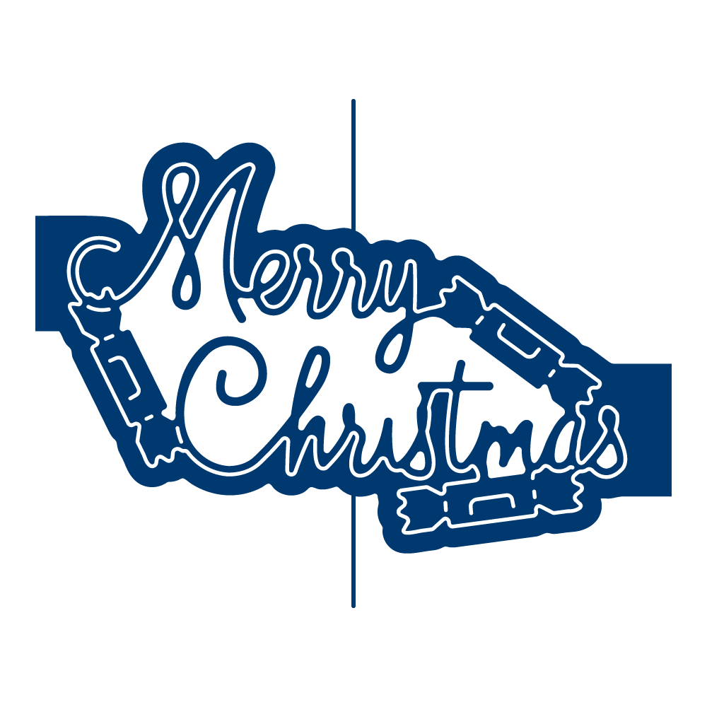 Tattered Lace Essentials ORNAMENTAL MERRY CHRISTMAS Die - ETL269 FREE UK P&P