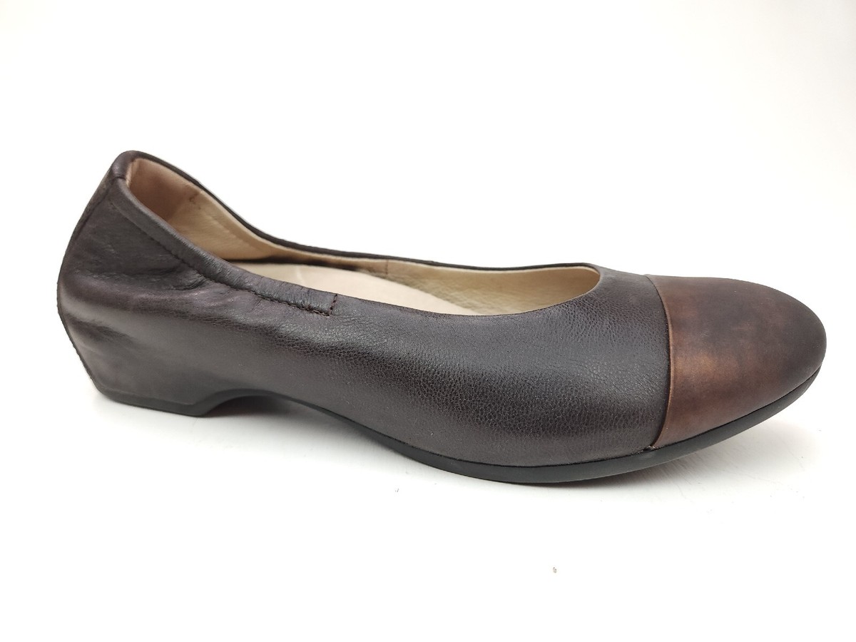 Dansko Lisanne Flats Milled Nappa EU 38 US Leather Cap Toe Ballet