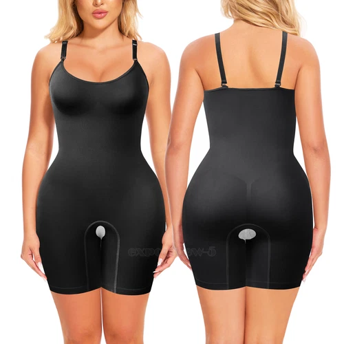 Tummy Control Bodysuit Sculpting Body Shaper Tank Top Shapewear Snatched Waist - Picture 28 of 35