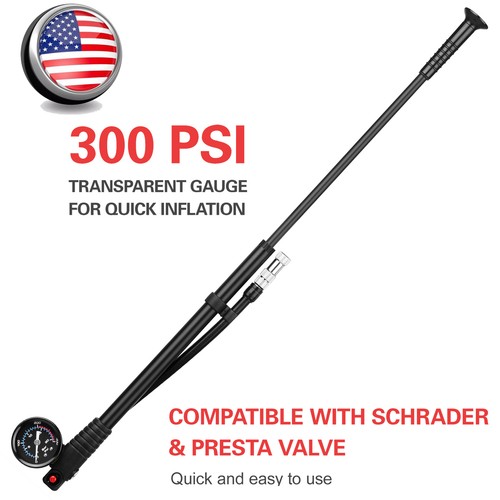 MTB Road Shock Pump 300 PSI Bike Pump for Front Fork & Rear Bike Suspension V8L6 eBay