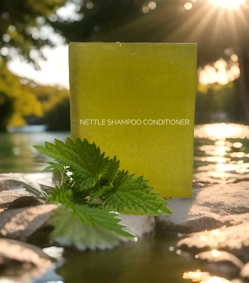 NETTLE SHAMPOO CONDITIONER BAR CASTOR OIL VITAMIN E* EARTH FRIENDLY-SLS FREE/ U - Image 1 of 4