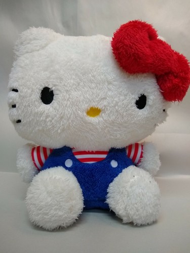fluffy hello kitty plush