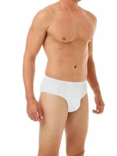 UNDERWORKS 10 Pack Men's 100% Cotton Disposable White Briefs Size Small