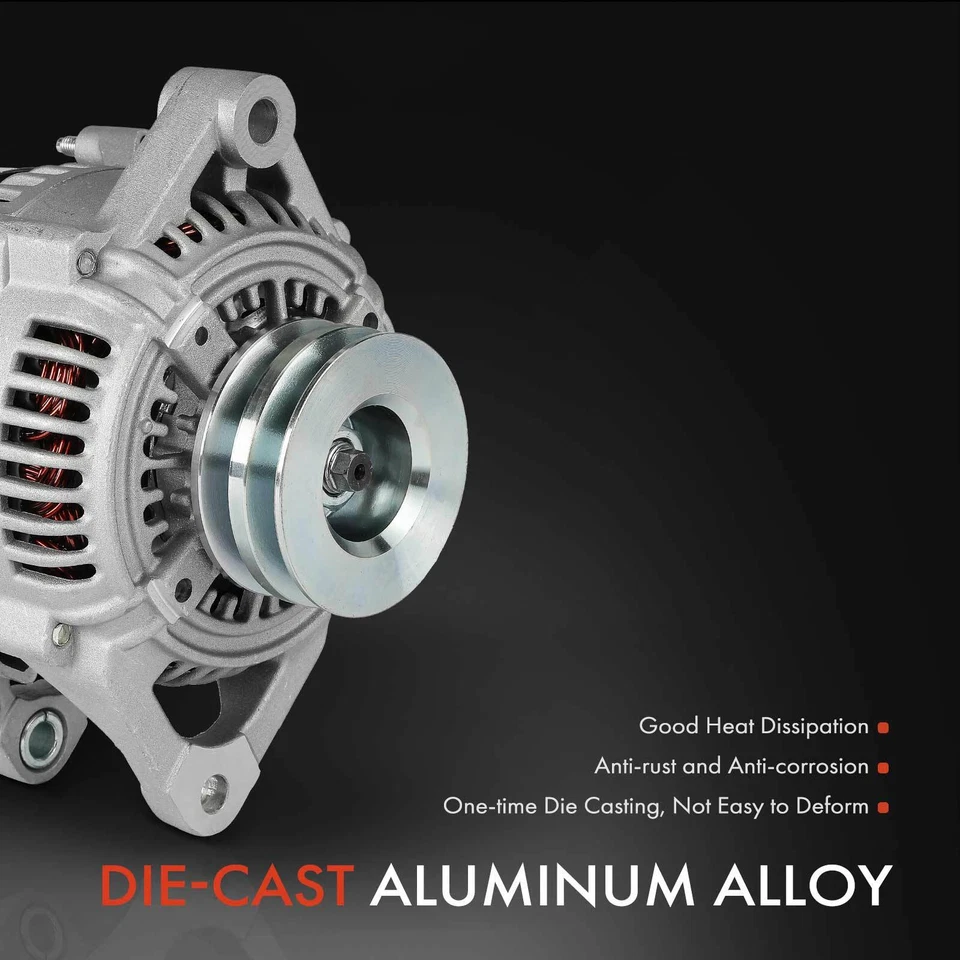 Nuevo alternador para Dodge Dakota Ramcharger 1990-1991 120A 12V CW polea de 2 ranuras Foto 4 de 4