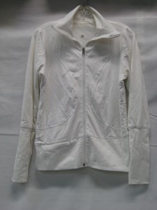 white yoga jacket